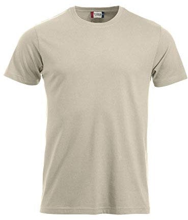 CliQue Klassisches Herren-T-Shirt, Braun (Hellkhaki), L