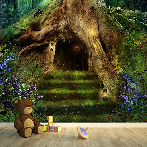 azutura Magical Treehouse Fairy Forest Wall Mural Wallpaper available in 8 Sizes Digital