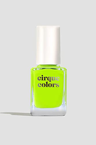 Cirque Colors Electric Daisy Neon Yellow Nail Polish with Highlighter 11ml Vegan and Cruelty Free