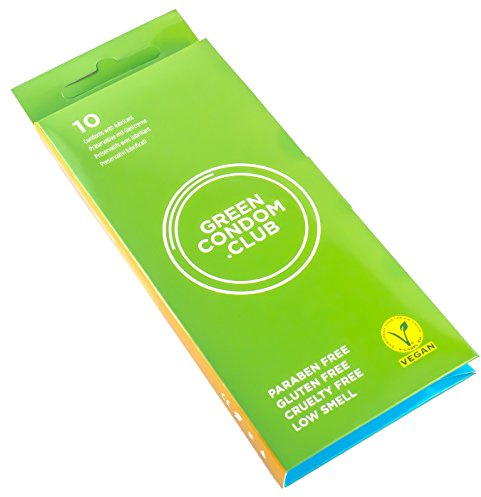 Green Condom Club Vegan-zertifizierte geruchsarme Kondome, 10 Stück