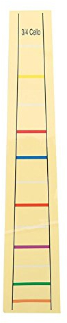 Cello Finger Position Marker, Cello praktische Griffbrett Label Aufkleber Zubehör für Cello Praxis Anfänger(3/4)