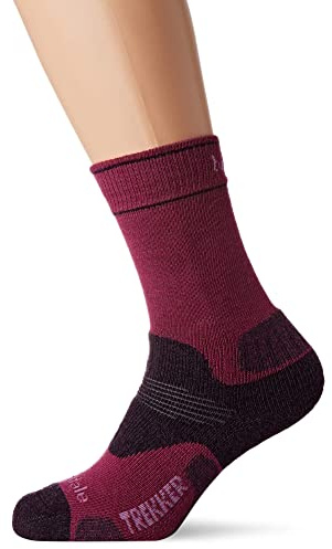 Bridgedale HIKE All Season Women's Merino Comfort Boot Socks Wool Fusion Technology Anti Shock Cushioning All Year Round Trekking Walking Comfort Durability Moisture Control Dry Warm Comfortable Feet