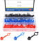Glarks Assortiment de 180 capuchons de fixation pour vis de purge de frein M6 (rouge) M8 (jaune) M10 (noir)