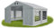 Partyzelt 4x4m wasserdicht grau Zelt 560g/m² PVC Plane Hochwertigeszelt Gartenzelt Summer SD - Faltpavillon, Gartenpavillon, Pavillon, Lagerzelt, Gartenhaus, Zeltgarage, Garagenzelt - Partyzelt