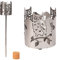 Gartenfackel für draußen Motiv Eule 1x Brennelement - Holzspäne mit Wachs - Schwedenfackel Pelletfackel Feuersäule Flammschalen Wachsfackel Gartenleuchte