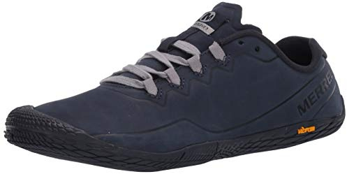 Merrell Herren Vapor Glove 3 Luna Leather Sneakers, Blau Navy Navy, 44.5 EU