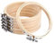 Zasiene 6 Stück Embroidery Hoop Stickrahmen 20 cm Kreuzstich Rahmen Bambus Hoops Stickrahmen Ring für Nähen Handwerk Stickzubehör