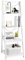 COSTWAY 4-Tiers Ladder Shelf, Modern Leaning Bookcase Plant Flower Stand, Home Office Storage Unit Organiser Display Rack for Living Room Bedroom (White)