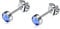 Artskin Pendientes de botón de cristal de titanio G23 para mujeres y niñas Pendientes de botón hipoalergénicos sin níquel para oídos sensibles