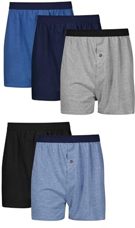 Hanes ComfortSoft Herren-Boxershorts, weicher Strick, feuchtigkeitsableitend, Jersey, Multipack (Farben können variieren)