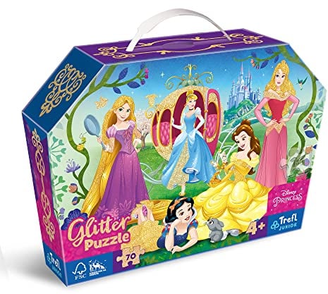 Junior Glitzer Puzzle 70 Teile Disney Princess