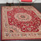 Mazovia Orientalisch Vintage Teppich - Kurzflor - Muster mit Medaillon - Traditioneller Teppich für Wohnzimmer, Esszimmer - ÖKO-TEX Wohnzimmerteppich - Rot 300 x 400 cm