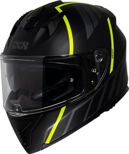 IXS - 217 2.0 Integralhelm Black/Yellow Fluo/Matt XS