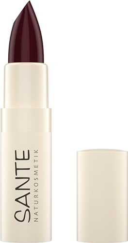SANTE Naturkosmetik Moisture Lipstick - Chestnut Glam - 4,5 g - pflegender Lippenstift mit intensiver Farbe & glänzendem Finish - langanhaltend & feuchtigkeitsspendend - dermatologisch getestet