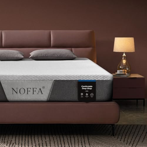 NOFFA King Mattress, UK King Size Memory Foam Mattress, 5ft Breathable Medium Firm with Soft Fabric, Triple Support (150x200x20cm)