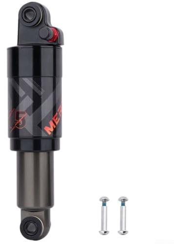 Zoegneer Fahrrad-Luft-Stoßdämpfer-Lockout, Aluminiumlegierung, Stoßdämpfer für Stoßdämpfer, zusammenklappbare Mountainbikes, schwarz (165 mm)