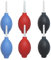6er Set Blasebalg Kamera, Blasebalg Dust Blower, für Objektiv, Kamera, Sensor, Tastatur, Optik Reinigung Empfindlicher Oberflächen, Schwarz Blau Rot