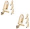 PACKOVE 2sets Nail Rings Jewelry for Women Fingernail Rings Gold Nail Charms Fashion 4pcs*2