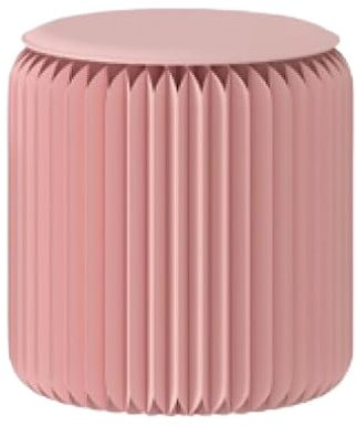 Kleiner Schemel, rosa faltender runder niedriger Schemel, Faltbarer Schemel,Rosa,40CM