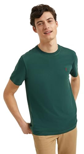Polo Club Camiseta básica Verde Botella de algodón con Logo Rigby Go para Hombre