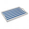 Versa Bandeja Azul Madera MDF 30 x 5 x 45 cm Rayas