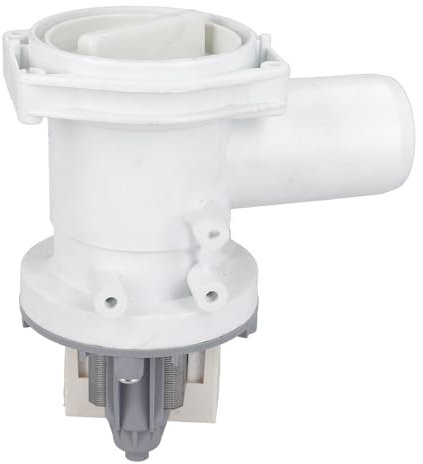 ensipart Ablaufpumpe für Waschmaschine kompatibel mit BOSCH 00144488 Entleerungspumpe mit Pumenkopf und Sieb Laugenpumpe mit Pumpenstutzen und Flusensiebeinsatz