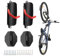 Domigard Fahrrad Wandhalterung Schwenkbare, 2 Stück Fahrradhalterung für Wand, Fahrrad Swivel Hanger Vertikaler, Load bis 66 lbs, Seitlich schwenkbar für MTB, Rennrad, Fahrradhalter Aufbewahrung