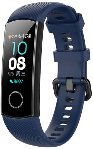 BYISYUE Ersatzarmband für Honor Band 5 / Band 4, Sport Armband Uhrenarmband, Silikon Armbänder für Honor Band 5 / Band 4