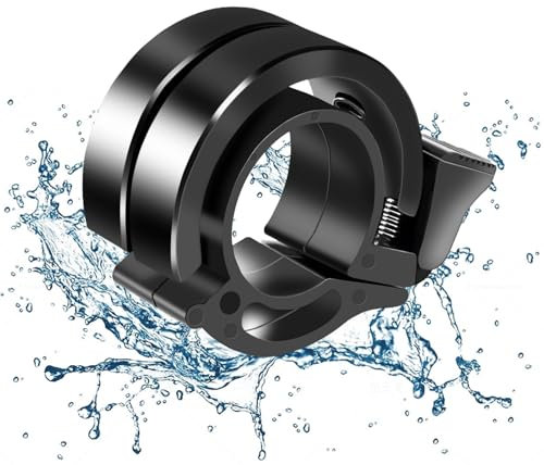 UNILECON Fahrradklingel Klingel Fahrrad Mountainbike - Aluminiumlegierung 90 dB Klingel，Anpassung 22.2-24 MM-Lenker，für Fahrräder und MTB verwendet