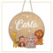 Cartel Infantil Personalizado en Madera. Letrero o Placa para puerta con nombre.