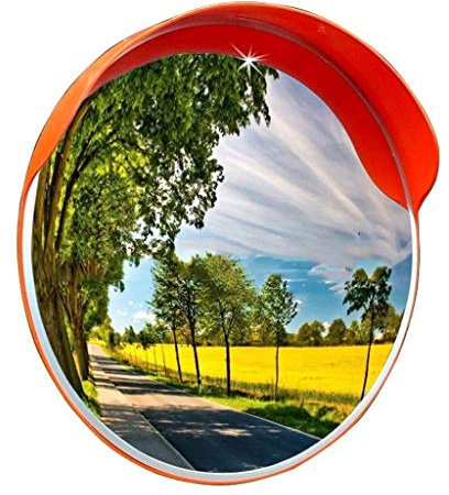 KOHARA Konvexe Spiegel, Überwachungsspiegel für die Einfahrt, Garage, wetterfester Außenverkehrsspiegel, 30 cm, 45 cm, 60 cm, 75 cm, 80 cm, 100 cm.