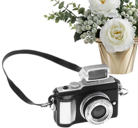 Miniatur Kamera, Spielzeugkamera, Retro-Kamera, Digitale Spiegelreflexkamera Für Puppenhaus, Vintage-Kamera-Modell, Fotografie-Requisiten, Kamera-Ornament Für Heimdekoration