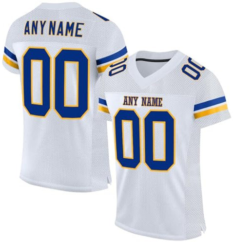 American Football Custom Jersey for Men Women Youth Personalised Name Number Team Name Logo Jerseys Customise Sports T-Shirts Quick Dry Rugby Uniform Moisture Wicking Active Tops 30