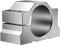 Qaautor Support de de Pince de Moteur de Broche CNC de 65 Mm, Support de de Moteur de Broche avec Vis 4 Pièces, pour la Gravure de Routeur CNC