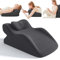Duscdesp Lesekissen für Bett und Sofa, Keilkissen mit Memory Schaum Bequemes Ergonomisches Rückenkissen, Reflux Kissen Bettkissen Rückenlehne Kopfkissen für Sitzen, Schlafen, Lesen (Dunkelgrau)