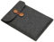 15.3 15.4 16 Felt Laptop Bag Protective Lightweight Slim Carrying Envelope Sleeve Case, Compatible with Apple MacBook Air Pro, Asus Dell Microsoft Notebook Chromebook Ultrabook (Dark Grey, 15.6)