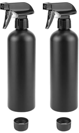 Confezione da 2 flaconi spray, 500 ml, flaconi spray vuoti, bottiglie spray per parrucchieri, bottiglie in plastica, per la pulizia della casa, giardino, piante, fiori