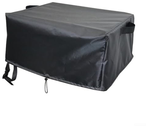Housse imperméable et anti-poussière pour four à pizza Cozze 90347 de 43,2 cm, tissu Oxford 420D avec sangles coupe-vent, cordon de serrage, facile à nettoyer, noir, 58 x 58 x 28 cm/62 x 62 x 28 cm