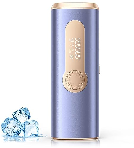 TIIMAGIC IPL Geräte Haarentfernung Laser mit Gefrierfunktion, Schmerzfreie Haarentfernungsgerät mit HR/SC/RA Erweiterte Funktionen, 999,900 Lichtimpulse für Körper, Gesicht, Bikini - Platin