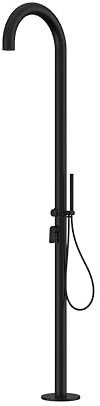 STEINBACH Gartendusche Balance - H40300Z - Teilbare Außendusche aus hochwertigem Aluminium mit Warm- und Kaltwasseranschluss - 237 cm hoch - inklusive komfortabler Handbrause