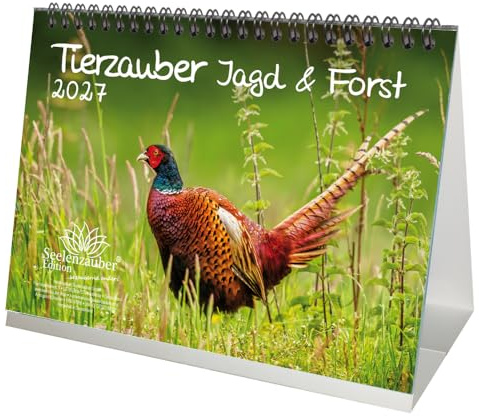 Tierzauber Jagd & Forst DIN A5 Tischkalender für 2027 - Seelenzauber