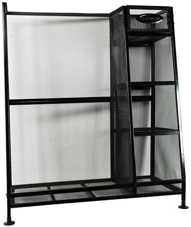 Suncast GO3216 ® Premium Golf Bag Stand Organiser Rack Suitable For Two Golf Bags & Accessories
