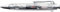 Tombow Airpress Kugelschreiber, 0,7 mm, transparent