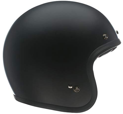 Bell Custom 500 Straßen-Helm, Unisex, für Erwachsene, offen, einfarbig, mattschwarz, Größe M (D.O. T. -zertifiziert)