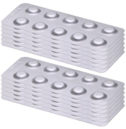 POWERHAUS24 120 Rapid Testtabletten 60 x pH-Wert Phenol Red 60 x DPD1 Chlor