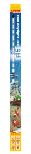 sera led cool daylight 820 luce diurna a led per acquari d'acqua dolce e acqua salata (10.000 | 12.000 kelvin) intensità della luminosità con dimmer regolabile | lampada LED per acquari