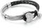 JewelryWe Schmuck Damen Armband, Herz Charm Geflochten Armreif, Leder Echtleder Edelstahl, Schwarz Silber