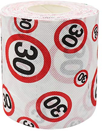 Close Up Toilettenpapier mit Verkehrszeichen 30 Motiv Bedruckt/Geburtstagstoilettenpapier (Rolle 9,7X 10,2 cm)