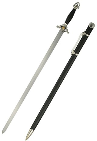 Hanwei Practical Tai-Chi Schwert, Klingenlängen 28 Zoll 30 Zoll 32 Zoll mit Scheide Hochwertiges Schwert LARP Ritter Mittelalter ab 18 Jahren (30 Zoll)