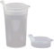 WILLY BEHREND Trinkbecher-Set, 2 transparente Becher mit wahlweise langem oder kurzem Mundstück, 250ml Fassungsvermögen, Polypropylen (PP)